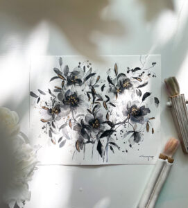 Black and White Floral Fine Art Print - Image 5