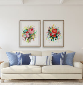 Australian native flowers ~ Banksia Bouquet Fine art print - Image 6
