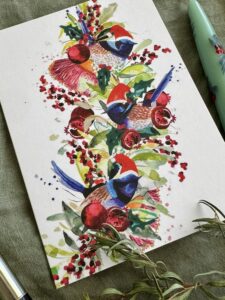 Set of 5 Holiday Greeting Cards - Image 11