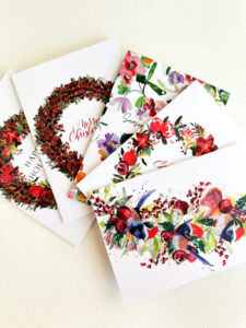 Set of 5 Holiday Greeting Cards - Image 3
