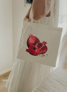 Pomegranate Tote Bag