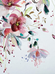 Blush Serenade - Original watercolour painting - Image 11